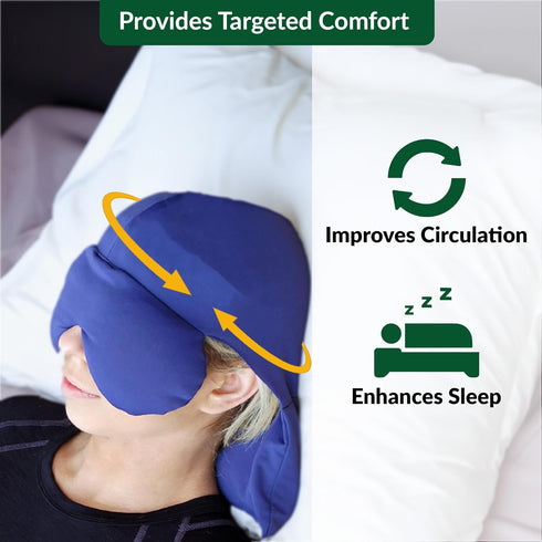 Sinus Pressure Cap | Hot/Cold Aromatherapy for Deep Pain Relief | Headache Relief Ice Pack Mask