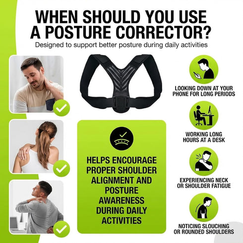 pinkmintcat Posture Corrector for Women & Men, Adjustable Back Support Brace with Y-Shape, Lightweight Shoulder