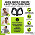 pinkmintcat Posture Corrector for Women & Men, Adjustable Back Support Brace with Y-Shape, Lightweight Shoulder
