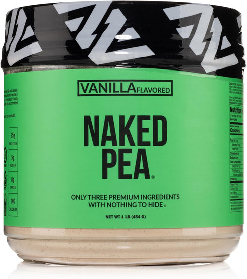 Vanilla Pea Protein Isolate, 1LB from North American Farms, Only 3 Ingredients, Vegan, Gluten-Free