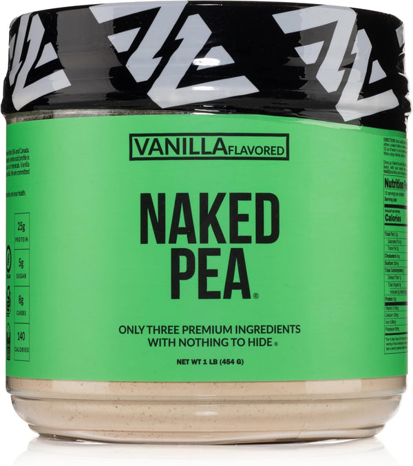 Vanilla Pea Protein Isolate, 1LB from North American Farms, Only 3 Ingredients, Vegan, Gluten-Free