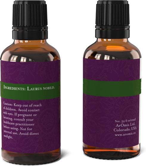 ArOmis Laurel Leaf Essential Oil - 100% Pure & Undiluted for Aromatherapy & Diffusers, 30ml (1 Fl oz)