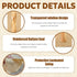 Yitexin 100 Packs Packaging (100Pcs) Paper Bread Bags with Clear Front Window, Reusable Baguette Bags for Homemade