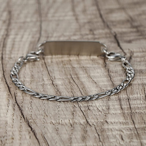 LinnaLove Interchangeable Medical Alert Bracelets for Men Women, Stainless Steel with Free Engraving