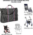 Waterproof Rollator Travel Bag for Folding Walker, Compact Wheelchair Transport Chair Portable Carry Case Cover for Car