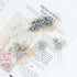 inSowni 20 Pack Classy Dusty Blue Flower Bridal Wedding Hair Side Combs, Floral Hair Pins, Twist Spiral Pearl Clips