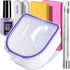 Teenitor Soak Off Bowl Nail Soaking Bowl, Acetone Proof Gel Polish Remover Tools with Cuticle Pusher