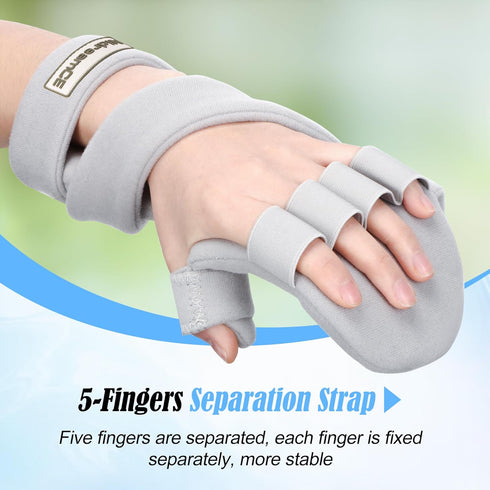 Immobilizer Resting Hand Splints for Straightening Fingers,Carpal Tunnel Wrist Brace Night With Finger Separators