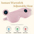 Silk Cordless Heated Eye Mask for Dry Eyes, USB Rechargeable Electric Eye Mask for Blepharitis and Stye - Pink