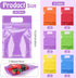 Sinload 120 Supplies(Clear,7.1 10.2 Inch) Pcs Plastic Gift Bag Bulk Resealable Party Goodie Bag with Clear Window Color
