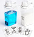 Laundry Detergent Dispenser, 2 Pack, 78 oz with 4 Removable Labels, BPA Free & PET Plastic Clear