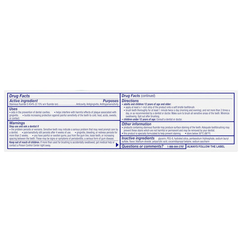 Sensodyne Complete Protection Sensitive Toothpaste, Extra Fresh for Gingivitis & Sensitive Teeth - 3.4 Ounces