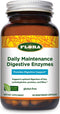 Flora Daily Maintenance Digestive Enzymes - 60 Vegetarian Capsules - Non-GMO & Gluten-Free - Aids Gas & Bloating - 7