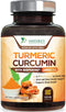 Turmeric Curcumin with BioPerine 1950mg for Max Absorption, Nature's Joint Support Supplement, 180 Caps