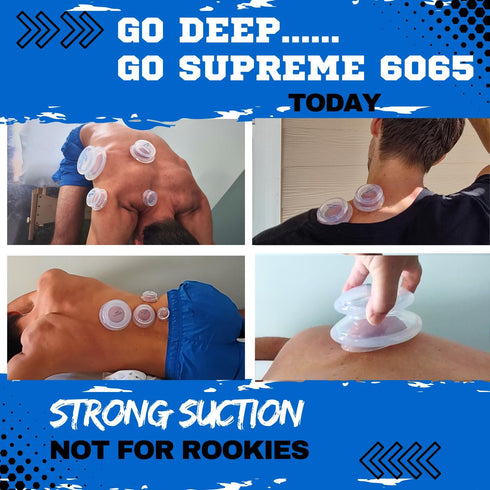 Cupping Warehouse Supreme 4 DEEP PRO 6065 Cup - 4 Sizes Cupping Therapy Sets for Professional and Self Care
