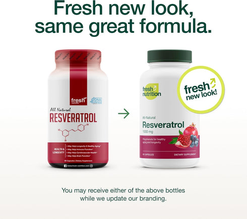 Resveratrol Supplement - Trans-resveratrol Extra Strength 750mg, Natural, Pure, Vegan, Non-GMO, Gluten-free, 90 Capsules