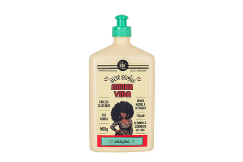 Lola From Rio Meu Cacho Minha Vida - Moisturizing Jelly Gel for Frizz-Free Defined Curls and Waves 17.6 Fl Oz