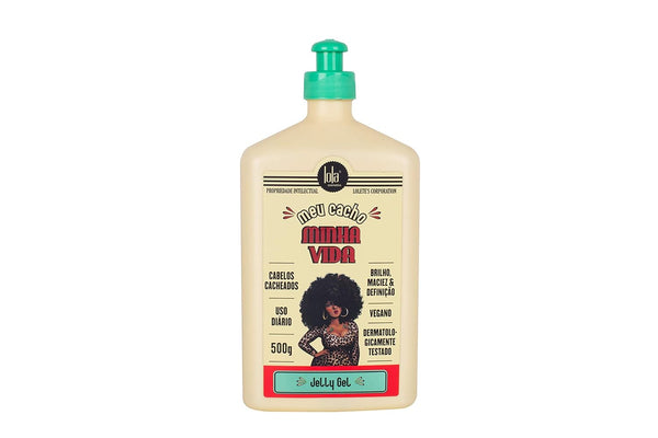 Lola From Rio Meu Cacho Minha Vida - Moisturizing Jelly Gel for Frizz-Free Defined Curls and Waves 17.6 Fl Oz