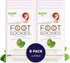 SpaLife 8-Pack Softening Care Foot Sockies - Spearmint & Tea Tree Oil Exfoliating Moisturizing Treatment