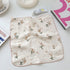 BuLuTu Cute Floral Cotton Muslin Cleaning Towels, Pack of 4, 11x11 Inches, 100% Cotton, Super Absorbent Cleaning Rags