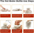 Hot Water Bottle Rubber with Soft Cover (2 Liter) | Removable Hot Cold Pack | Hot Water Bag for Cramps, Pain Relief,
