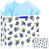JORHANCE Blueberry Gift Bags with Wrapping Paper & Birthday Card - Large Bag