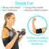 Vive Bicep Brace Compression Sleeve - Tendonitis Upper Arm Support Brace for Pain Relief, Comfortable & Adjustable