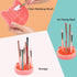 Makeup Brush Cleaning Mat with Drying Holder for Sink, Christmas Silicone Washing Cosmetic Brush Cleaner Pad