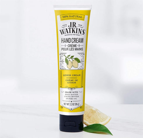 J.R. Watkins Hand Cream Lemon 3.3 Ounce Pack of 4