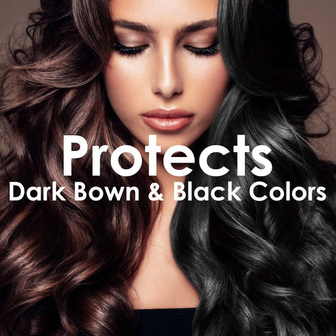 OURO Color-Enhancing Shampoo for Dark Brown & Black Hair, Neutralizes Yellow Tones, 8.45OZ