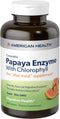 American Health Papaya Enzyme with Chlorophyll, 600 Count Chewable Tablets