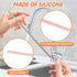 PHWRECZ 2 6mm 9mm 2) Pcs Silicone Straw Cleaner Brush Reusable Straw Cleaner Pipe Cleaning Brush with Aniti Slip Long