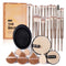 MAANGE Makeup Brushes, 29 Pcs Professional Synthetic Brush Set, Foundation and Eyeshadow Travel Makeup Brushes