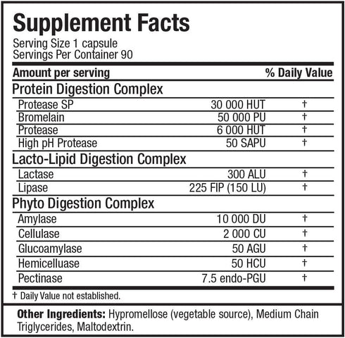 ALLMAX Nutrition Digestive Enzymes, 90 Capsules