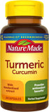 Nature Made Turmeric Curcumin 500 mg, Herbal Supplement, 60 Capsules, 60 Day Supply