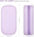 Teircno Portable Tampon Storage Bag,Tampon Holder for Purse, Small Organizer Bag with Handle, PU Period Pouch, Small