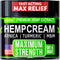 Maximum Strength Hemp Cream for Soothing Relief of Back, Neck, Feet, Nerves, Muscle & Joint Support - 4 FL OZ