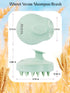 HEETA Scalp Massager 2 Pack for Hair Growth, Soft Silicone Bristles to Remove Dandruff and Relieve Itching, Scalp Scrubber for Hair Care Relax Scalp, Shampoo Brush for Wet Dry Hair, Pink & Green