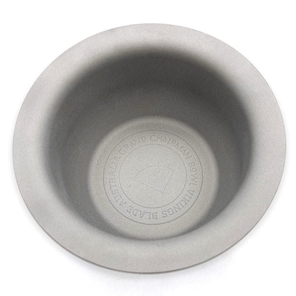 Vikings Blade Luxury Shaving Soap Bowl, Sandblasted Steel, Unbreakable, Tactile Texture, 3.55” Diameter, Great for Most