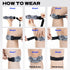 INDEEMAX Knee Brace Strap for Women and Men, Patellar Tendon Support Strap for Knee Pain Relief, Gray