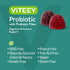 Probiotic Gummies with Prebiotics Fiber, Extra Strength 2 Billion CFUs, Vegan, Berry Flavored for Immune & Digestive