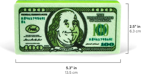 Set 2, (5286467) Genuine Fred, Dirty Money, Kitchen Sponges, of Green