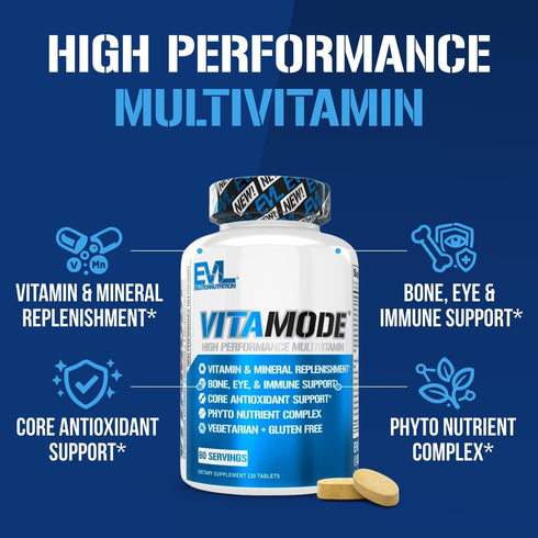 Immune EVL Advanced Daily Multivitamin - Men's Multivitamin with Essential Minerals Phytonutrient Complex and VitaMode