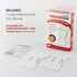 CHOICEMMED 2 Pack Universal Therma Heated TENS Unit Pads - Muscle Stimulator E-stim Electrodes, Reusable Massage Pads