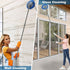 Longest 83'' Wall Mop, Detachable Pole, Ceiling Dust Mop, Baseboard Glass Duster Washer, High Reach Cleaning Tool