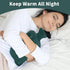 Hot Water Bottle with Soft Cover, 2L for Menstrual Cramps, Neck and Shoulder Pain Relief, Green