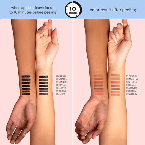 Sacheu Lip Liner Stay-N, Peel Off Lip Liner Tattoo with Hyaluronic Acid & Vitamin E, Long Lasting Stain