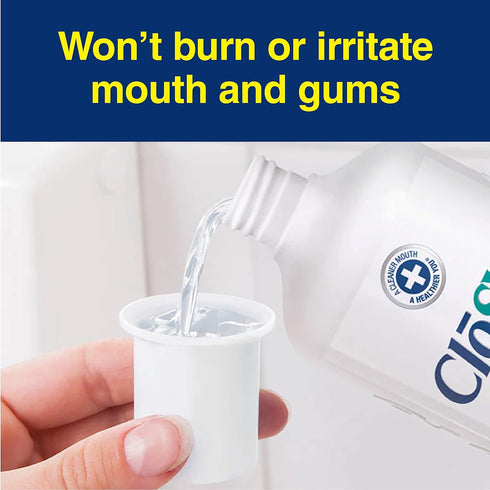 CloSYS Sensitive Mouthwash, 32 Ounce, 2 Count - Gentle Mint, Alcohol Free, pH Balanced, Fights Bad Breath