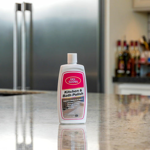 TR 16 oz. Gel-Gloss Home Kitchen & Bath Polish | Carnauba Cleaner Wax Formulation | Removes Water Spots, Light