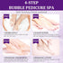 Pedicure Kit Foot Soak Set, 4 Step Foot Spa Kit with Bubble Salt, Sugar Scrub, Massage Mask, and Lotion (Lavender)